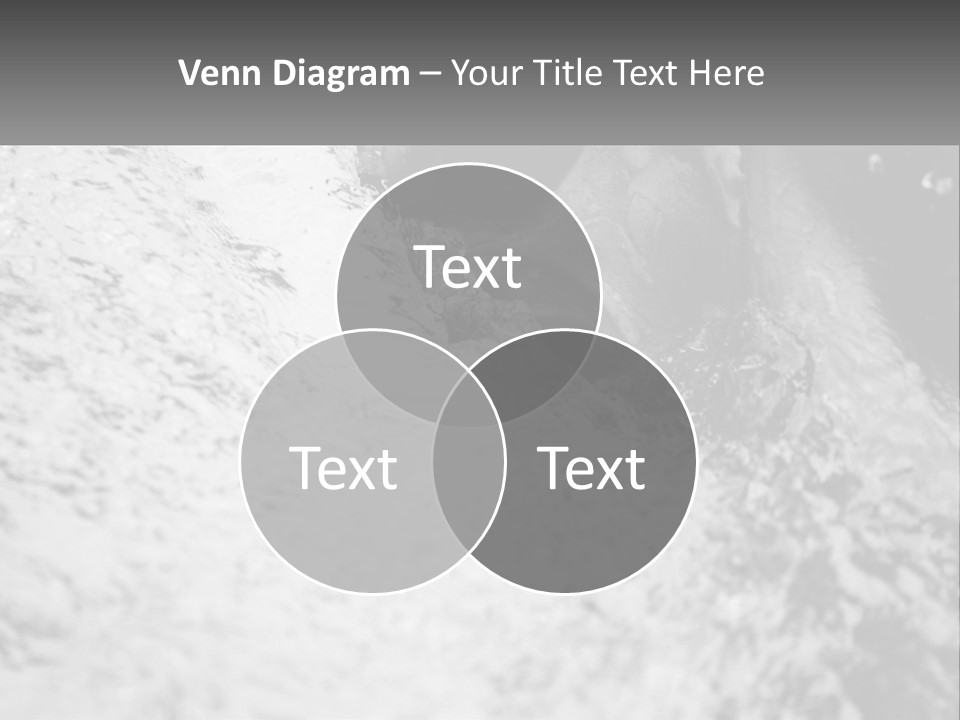 A Black And White Photo Of A Man In The Water PowerPoint Template