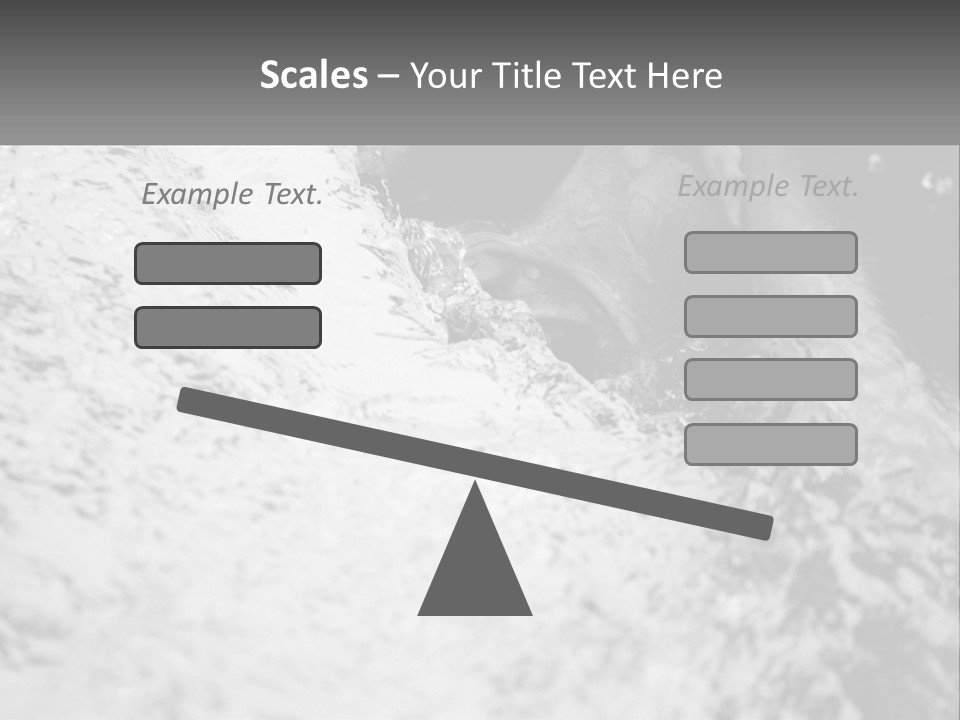 A Black And White Photo Of A Man In The Water PowerPoint Template