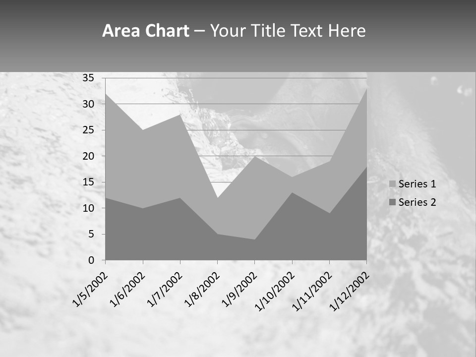 A Black And White Photo Of A Man In The Water PowerPoint Template