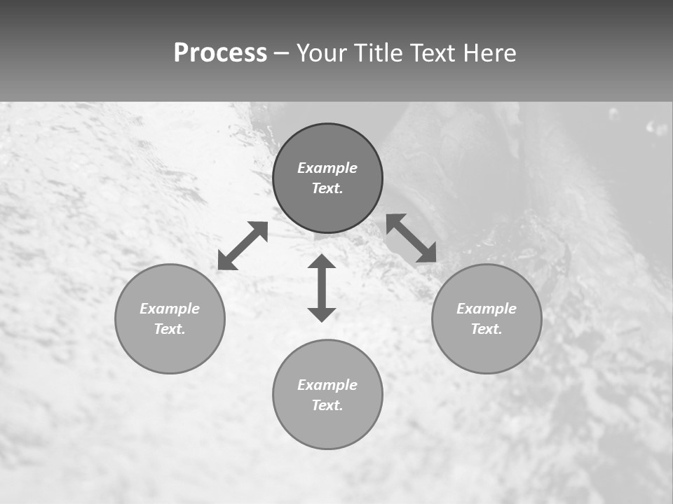 A Black And White Photo Of A Man In The Water PowerPoint Template