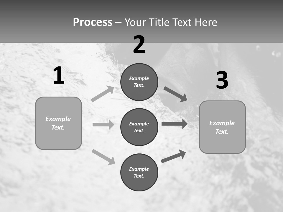 A Black And White Photo Of A Man In The Water PowerPoint Template