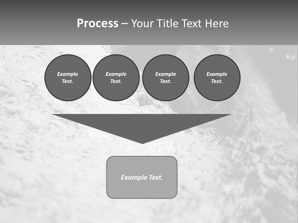 A Black And White Photo Of A Man In The Water PowerPoint Template