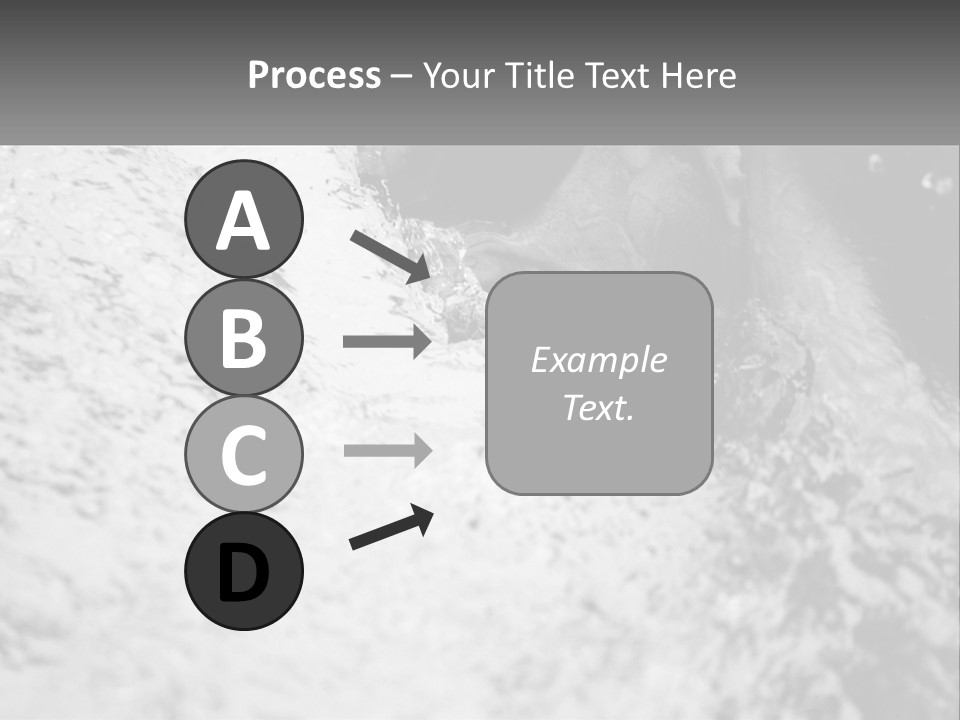 A Black And White Photo Of A Man In The Water PowerPoint Template
