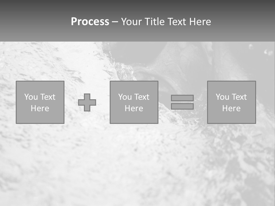 A Black And White Photo Of A Man In The Water PowerPoint Template