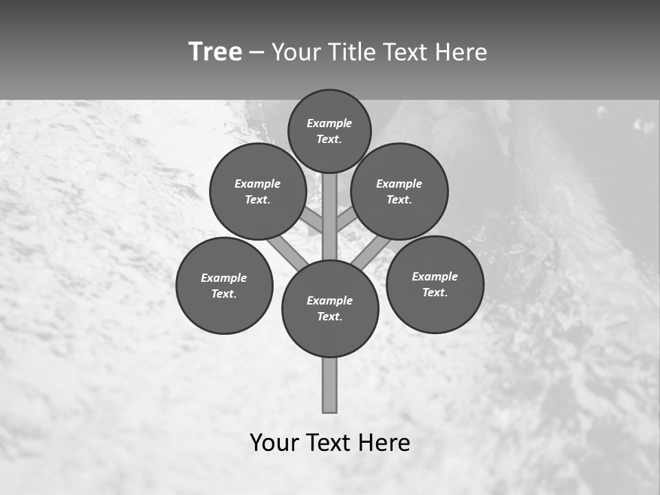 A Black And White Photo Of A Man In The Water PowerPoint Template