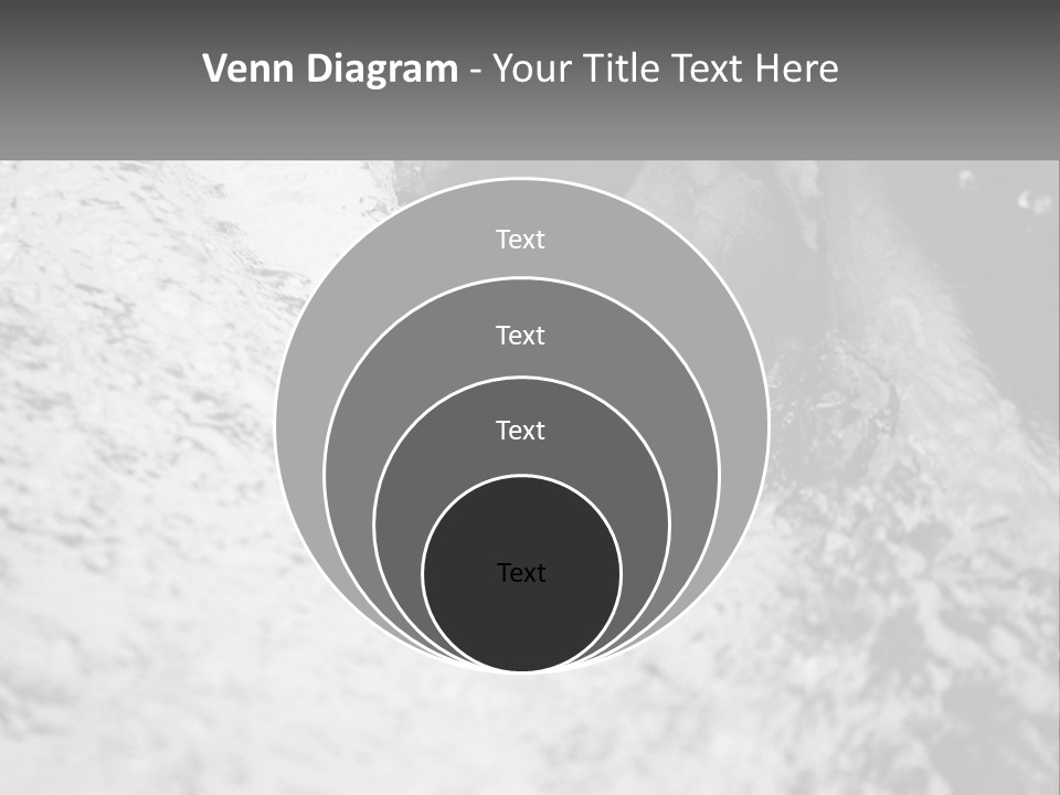 A Black And White Photo Of A Man In The Water PowerPoint Template