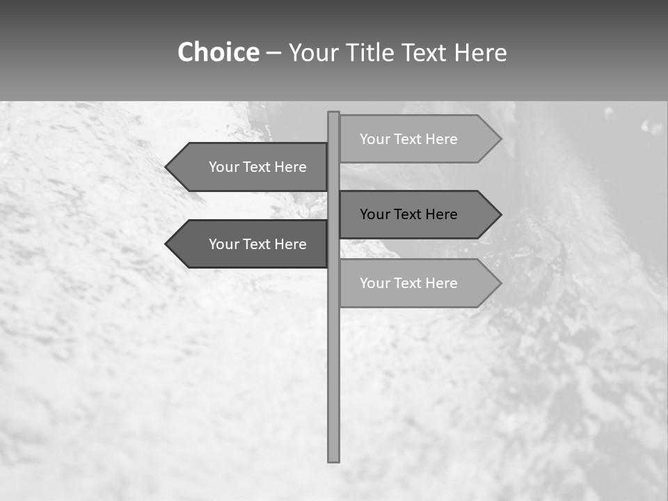 A Black And White Photo Of A Man In The Water PowerPoint Template