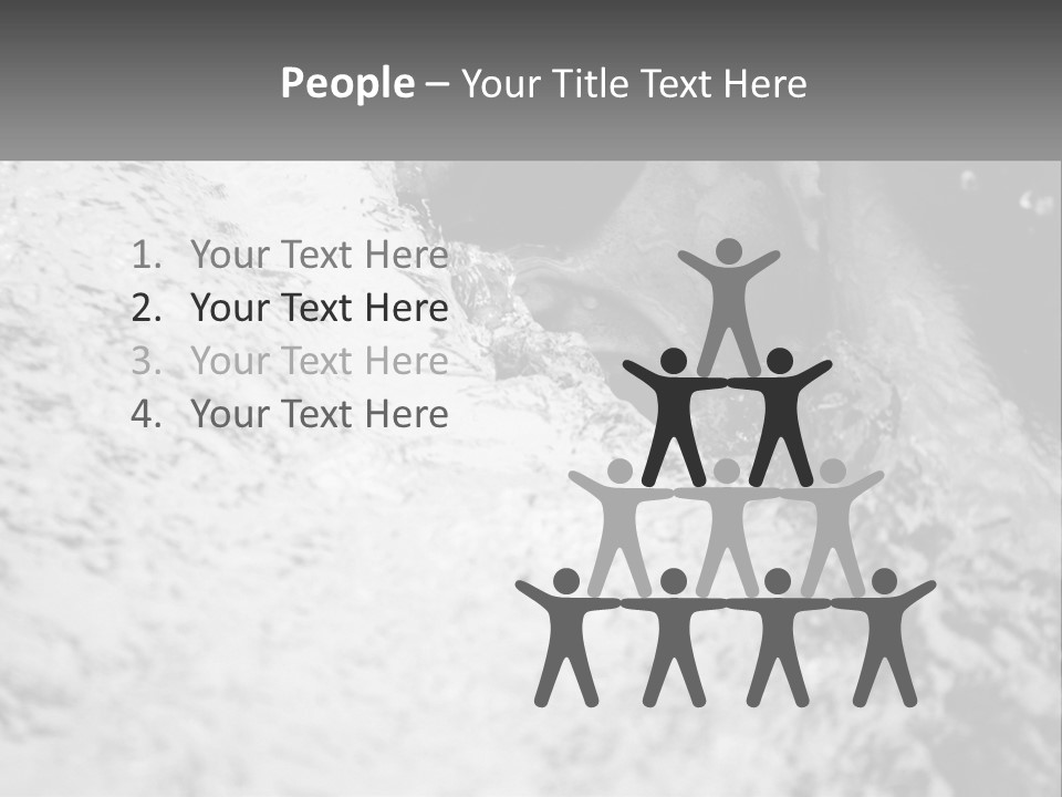 A Black And White Photo Of A Man In The Water PowerPoint Template