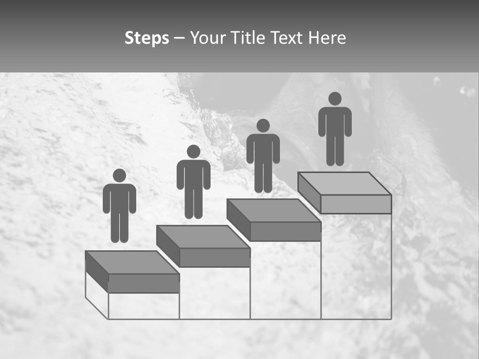 A Black And White Photo Of A Man In The Water PowerPoint Template