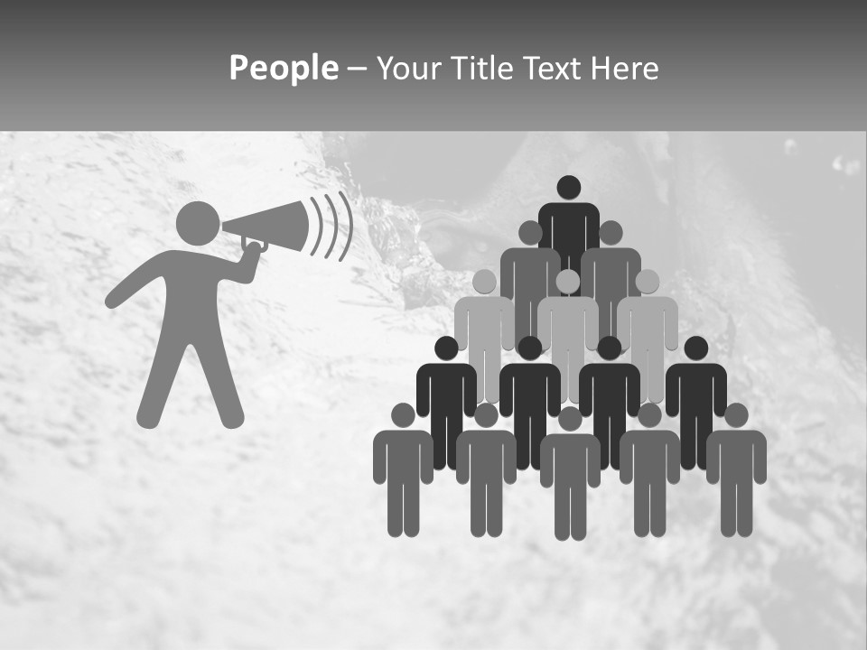 A Black And White Photo Of A Man In The Water PowerPoint Template