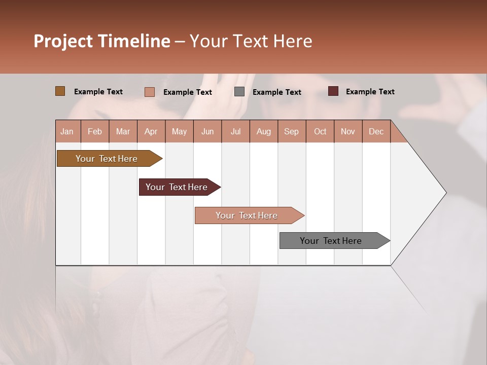 A Woman Holding A Sign With A Man Behind Her PowerPoint Template