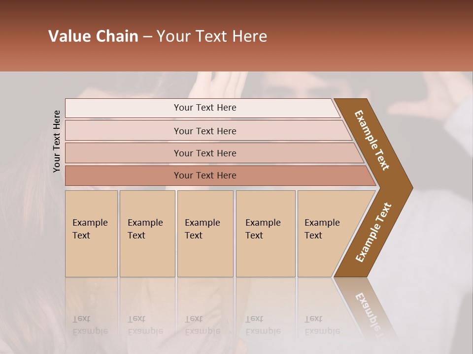 A Woman Holding A Sign With A Man Behind Her PowerPoint Template