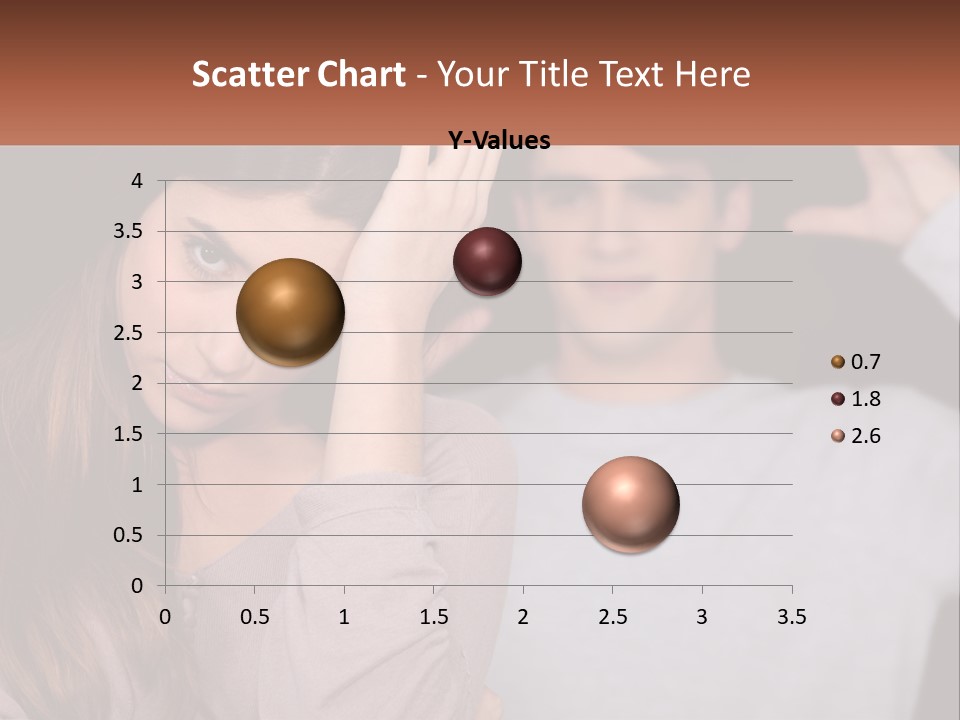 A Woman Holding A Sign With A Man Behind Her PowerPoint Template