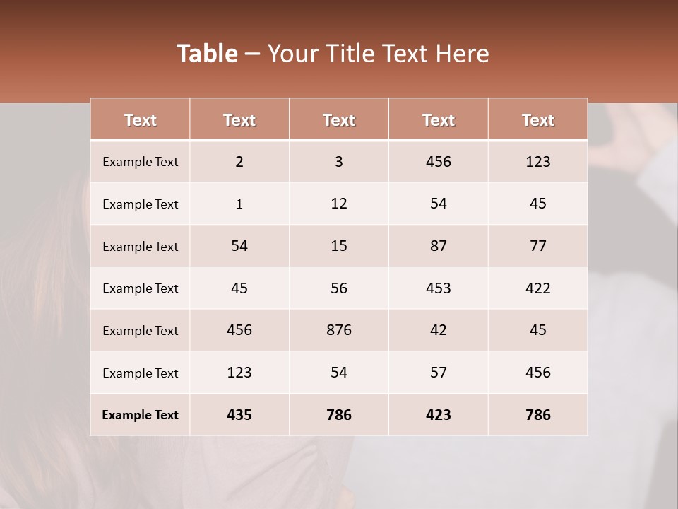 A Woman Holding A Sign With A Man Behind Her PowerPoint Template