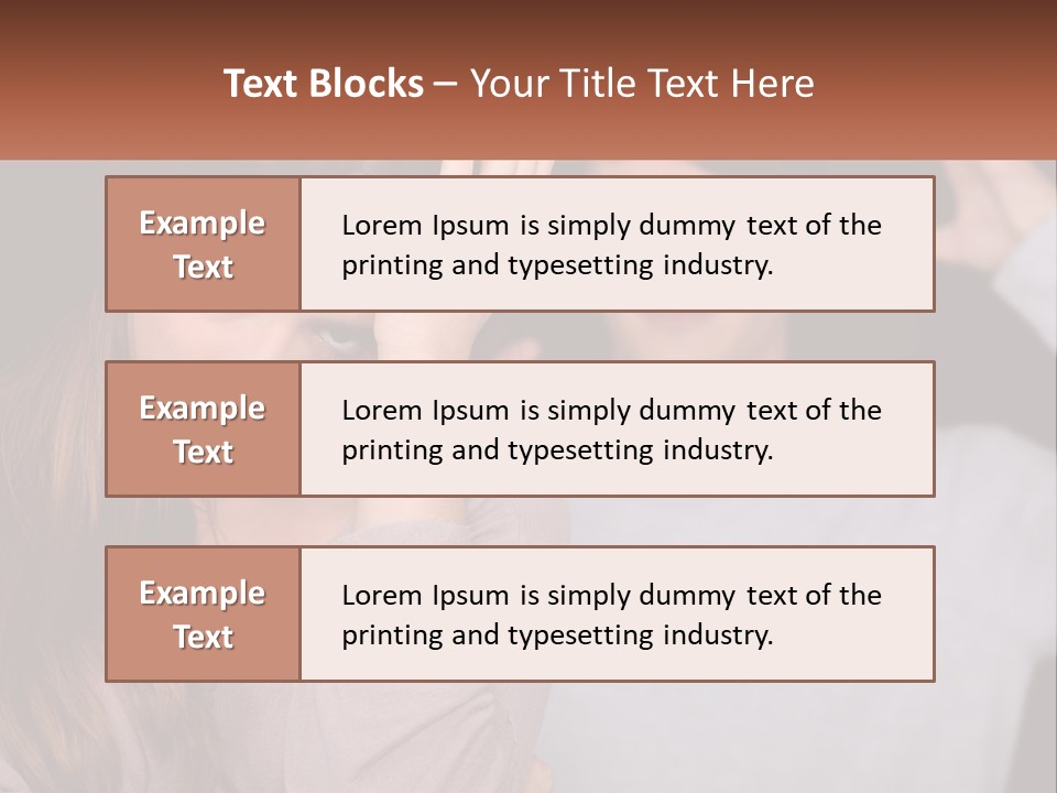 A Woman Holding A Sign With A Man Behind Her PowerPoint Template