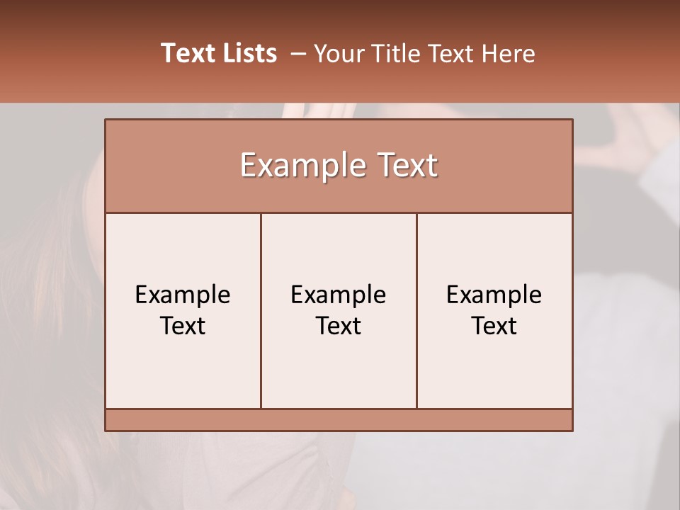 A Woman Holding A Sign With A Man Behind Her PowerPoint Template