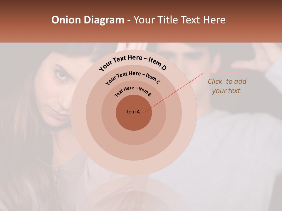 A Woman Holding A Sign With A Man Behind Her PowerPoint Template