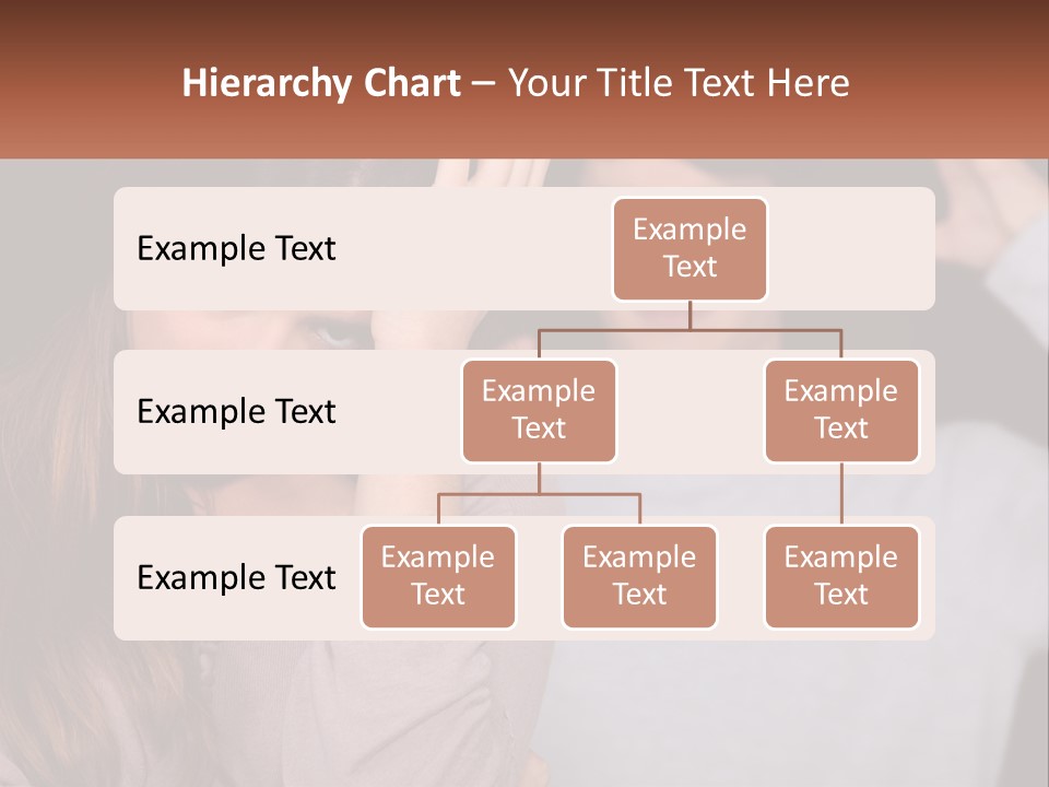 A Woman Holding A Sign With A Man Behind Her PowerPoint Template