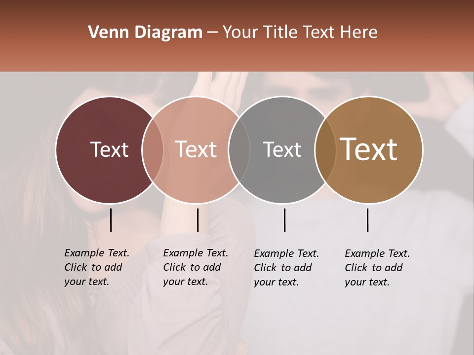 A Woman Holding A Sign With A Man Behind Her PowerPoint Template