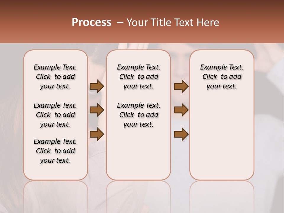 A Woman Holding A Sign With A Man Behind Her PowerPoint Template
