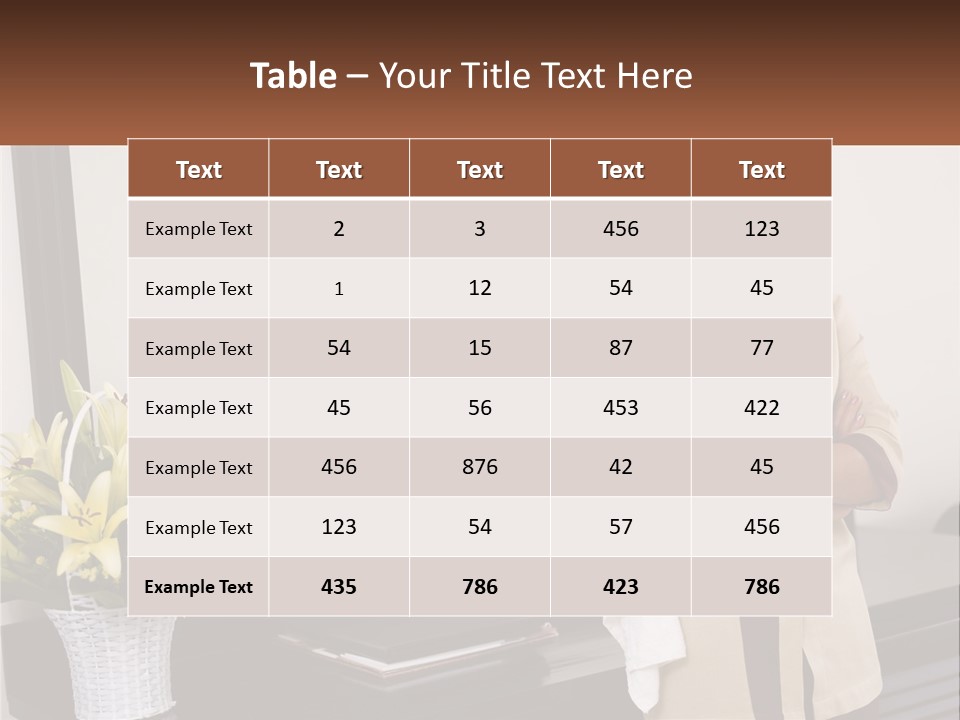 A Woman Standing In Front Of A Mirror With Her Arms Crossed PowerPoint Template
