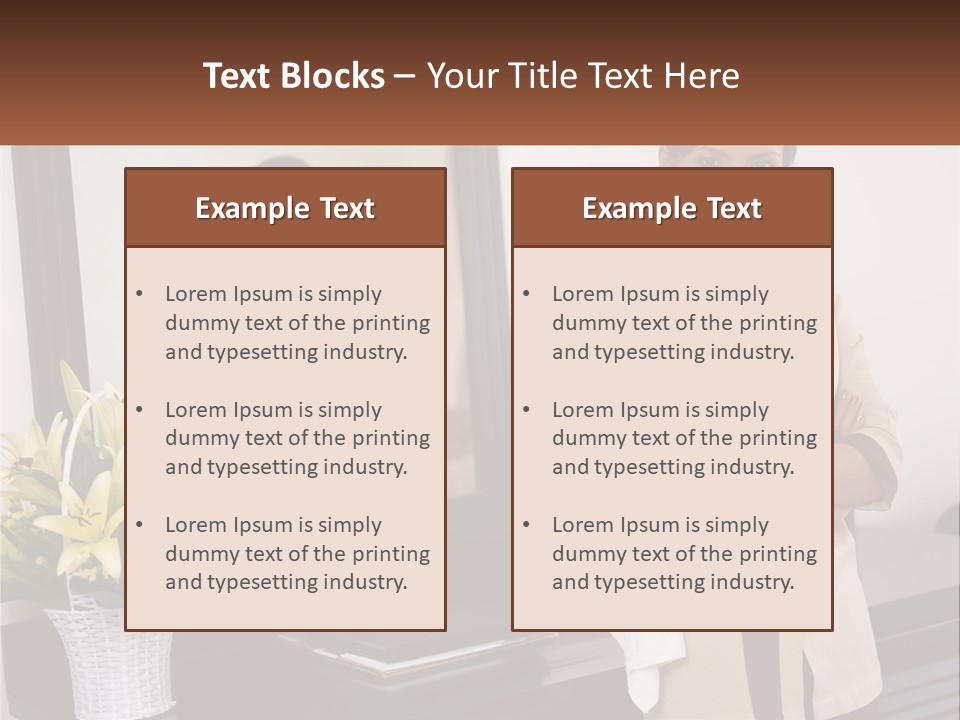 A Woman Standing In Front Of A Mirror With Her Arms Crossed PowerPoint Template