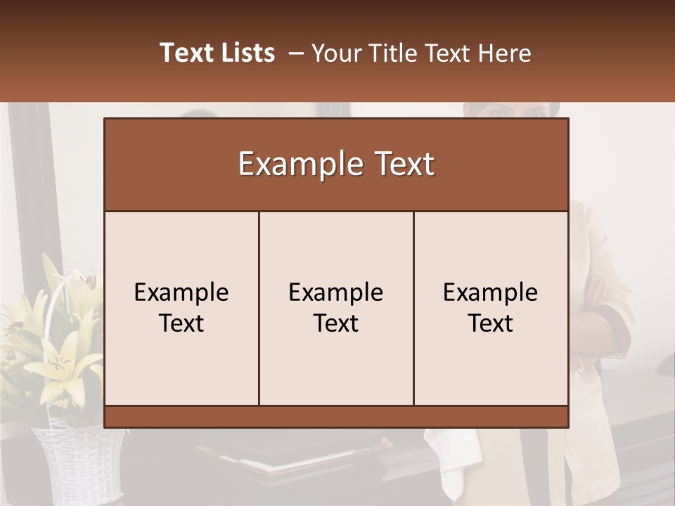 A Woman Standing In Front Of A Mirror With Her Arms Crossed PowerPoint Template