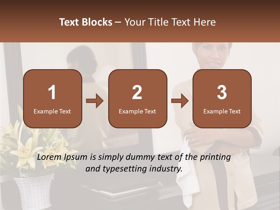 A Woman Standing In Front Of A Mirror With Her Arms Crossed PowerPoint Template
