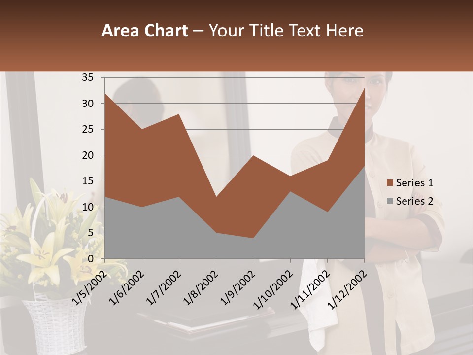A Woman Standing In Front Of A Mirror With Her Arms Crossed PowerPoint Template