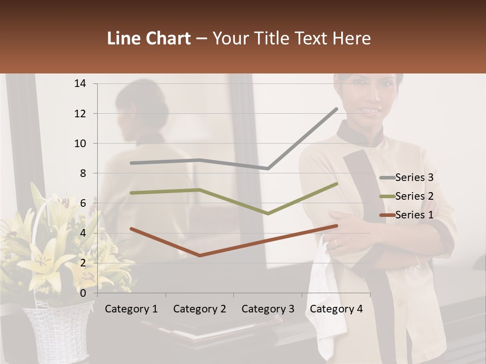 A Woman Standing In Front Of A Mirror With Her Arms Crossed PowerPoint Template