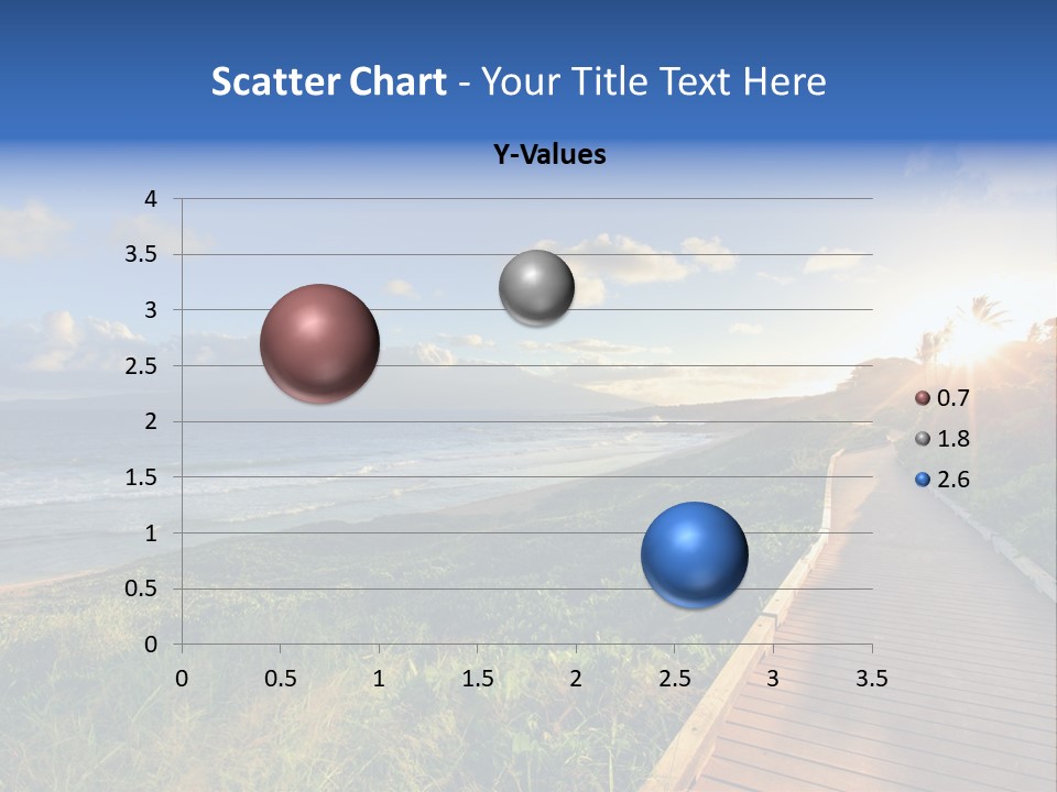 A Boardwalk Leading To The Beach With The Ocean In The Background PowerPoint Template