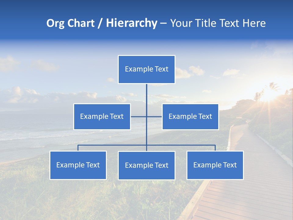 A Boardwalk Leading To The Beach With The Ocean In The Background PowerPoint Template