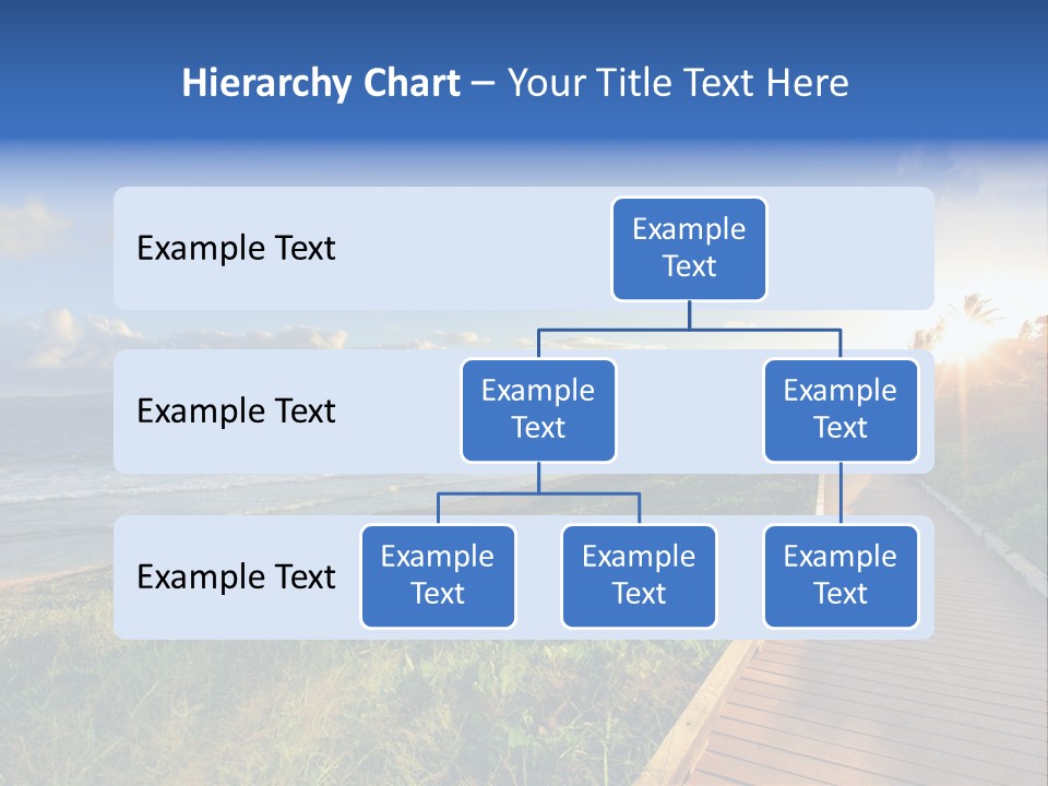 A Boardwalk Leading To The Beach With The Ocean In The Background PowerPoint Template