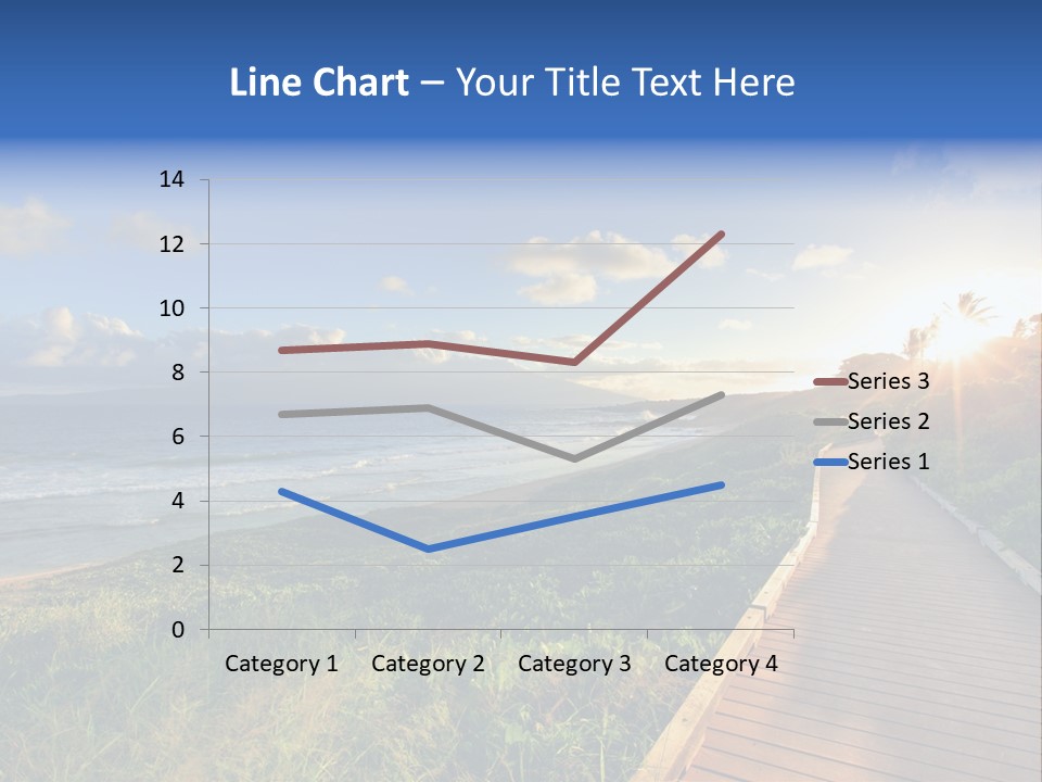 A Boardwalk Leading To The Beach With The Ocean In The Background PowerPoint Template