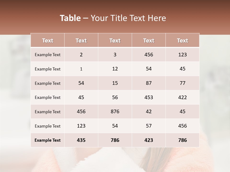 A Little Girl Brushing Her Teeth With A Toothbrush PowerPoint Template