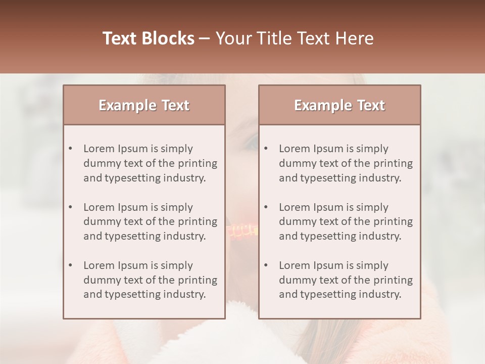 A Little Girl Brushing Her Teeth With A Toothbrush PowerPoint Template