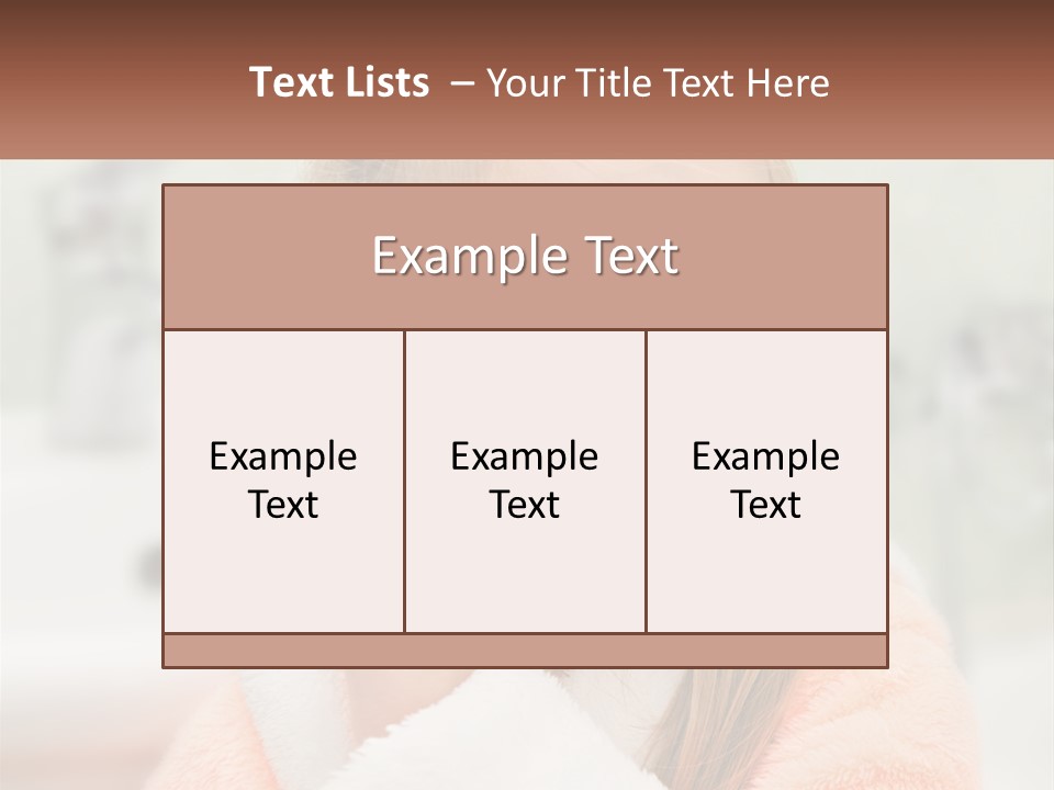A Little Girl Brushing Her Teeth With A Toothbrush PowerPoint Template