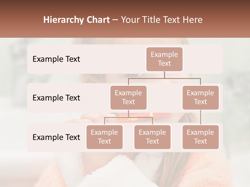 A Little Girl Brushing Her Teeth With A Toothbrush PowerPoint Template