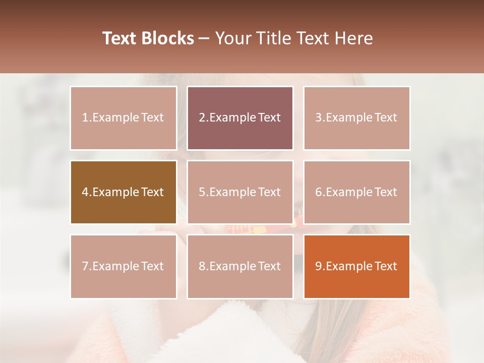 A Little Girl Brushing Her Teeth With A Toothbrush PowerPoint Template