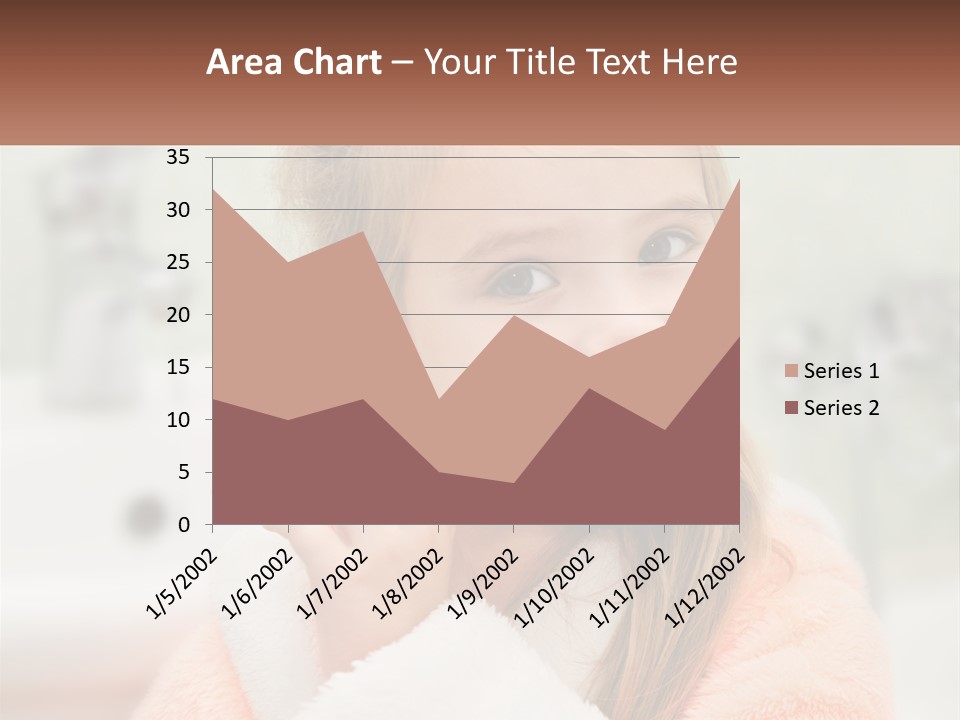 A Little Girl Brushing Her Teeth With A Toothbrush PowerPoint Template