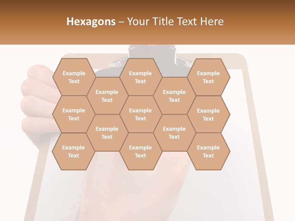 A Person Writing On A Clipboard With A Pen PowerPoint Template