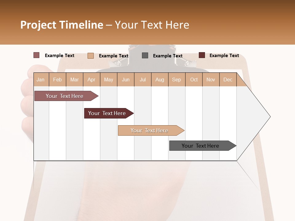 A Person Writing On A Clipboard With A Pen PowerPoint Template
