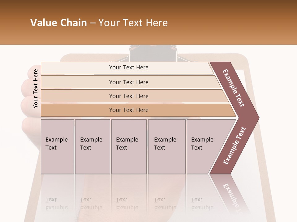A Person Writing On A Clipboard With A Pen PowerPoint Template