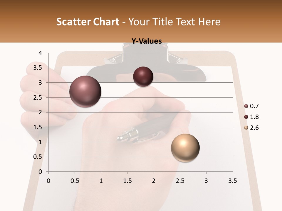 A Person Writing On A Clipboard With A Pen PowerPoint Template