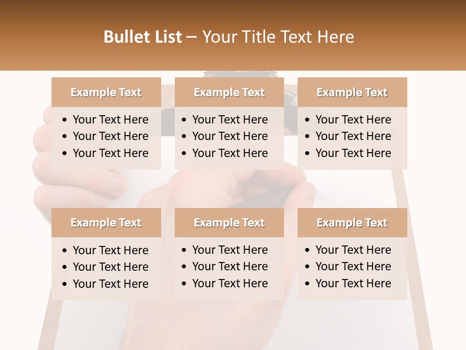 A Person Writing On A Clipboard With A Pen PowerPoint Template