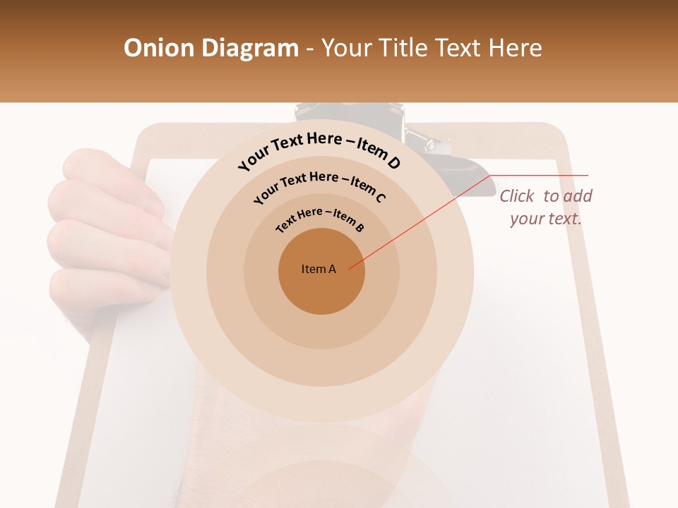 A Person Writing On A Clipboard With A Pen PowerPoint Template