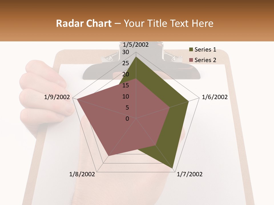 A Person Writing On A Clipboard With A Pen PowerPoint Template