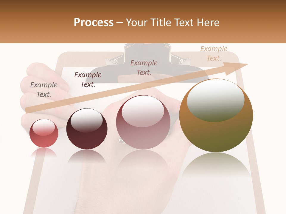 A Person Writing On A Clipboard With A Pen PowerPoint Template