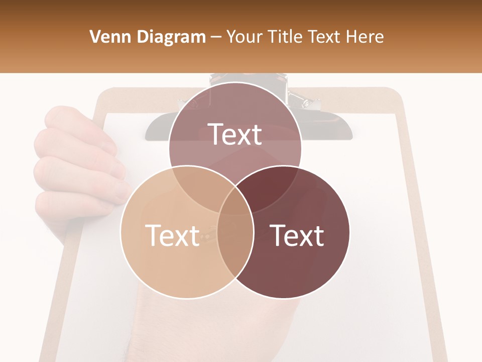 A Person Writing On A Clipboard With A Pen PowerPoint Template