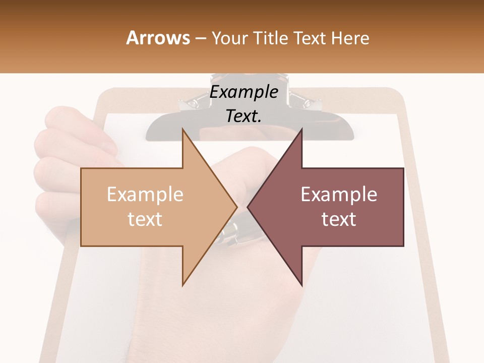 A Person Writing On A Clipboard With A Pen PowerPoint Template